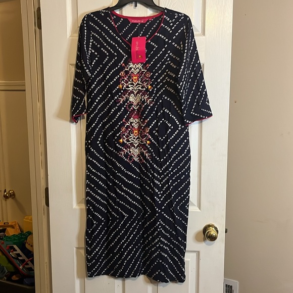 Women's Viscose Rayon Regular Straight Kurta -M - Picture 3 of 5